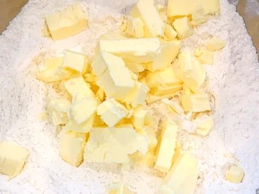 Butter in dry ingredients 
