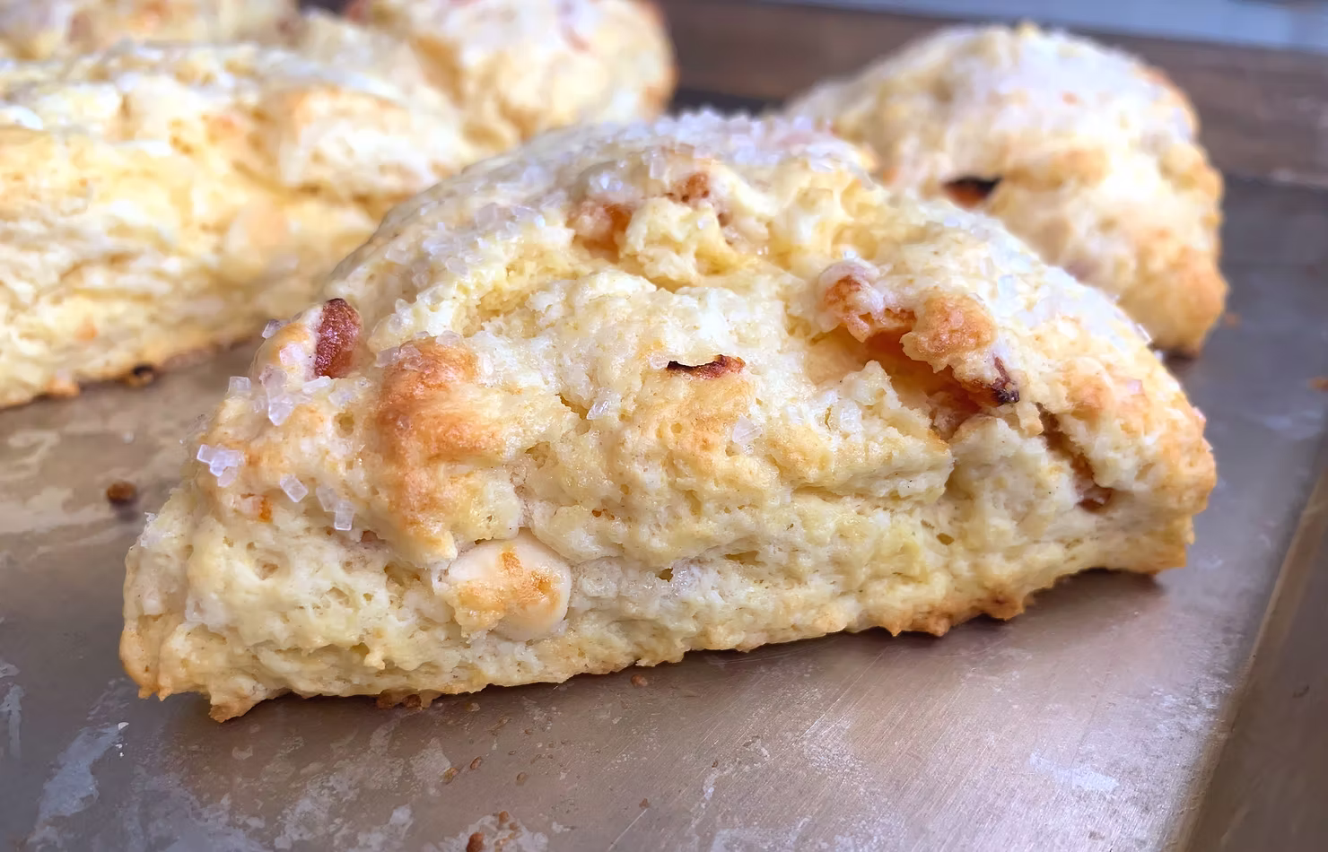 White Chocolate and Apricot Scones