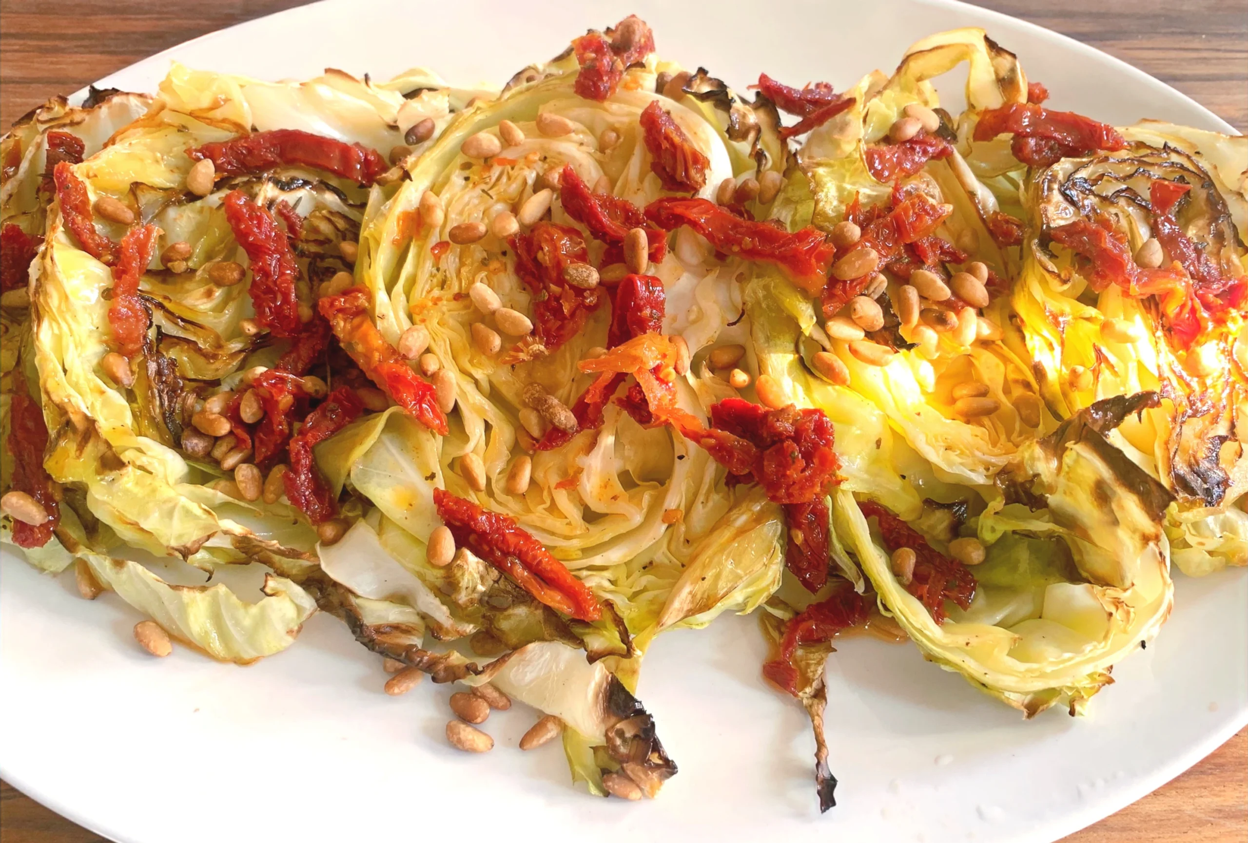 Roasted Green Cabbage