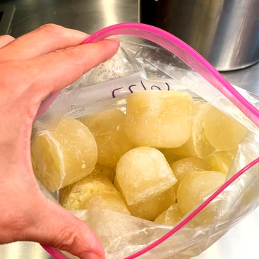 Bag of frozen stock