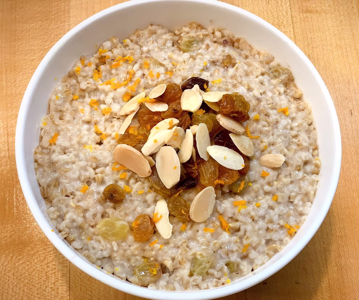 Orange-Cardamom Steel Cut Oatmeal