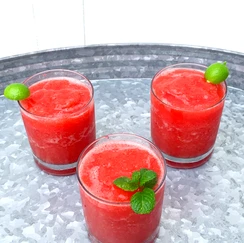 three Slushies ready to serve