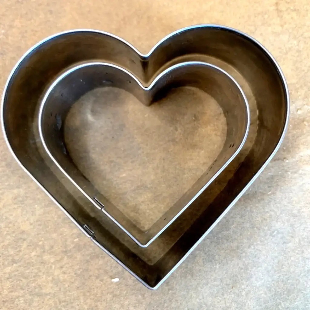 Heart shaped cookie cutter