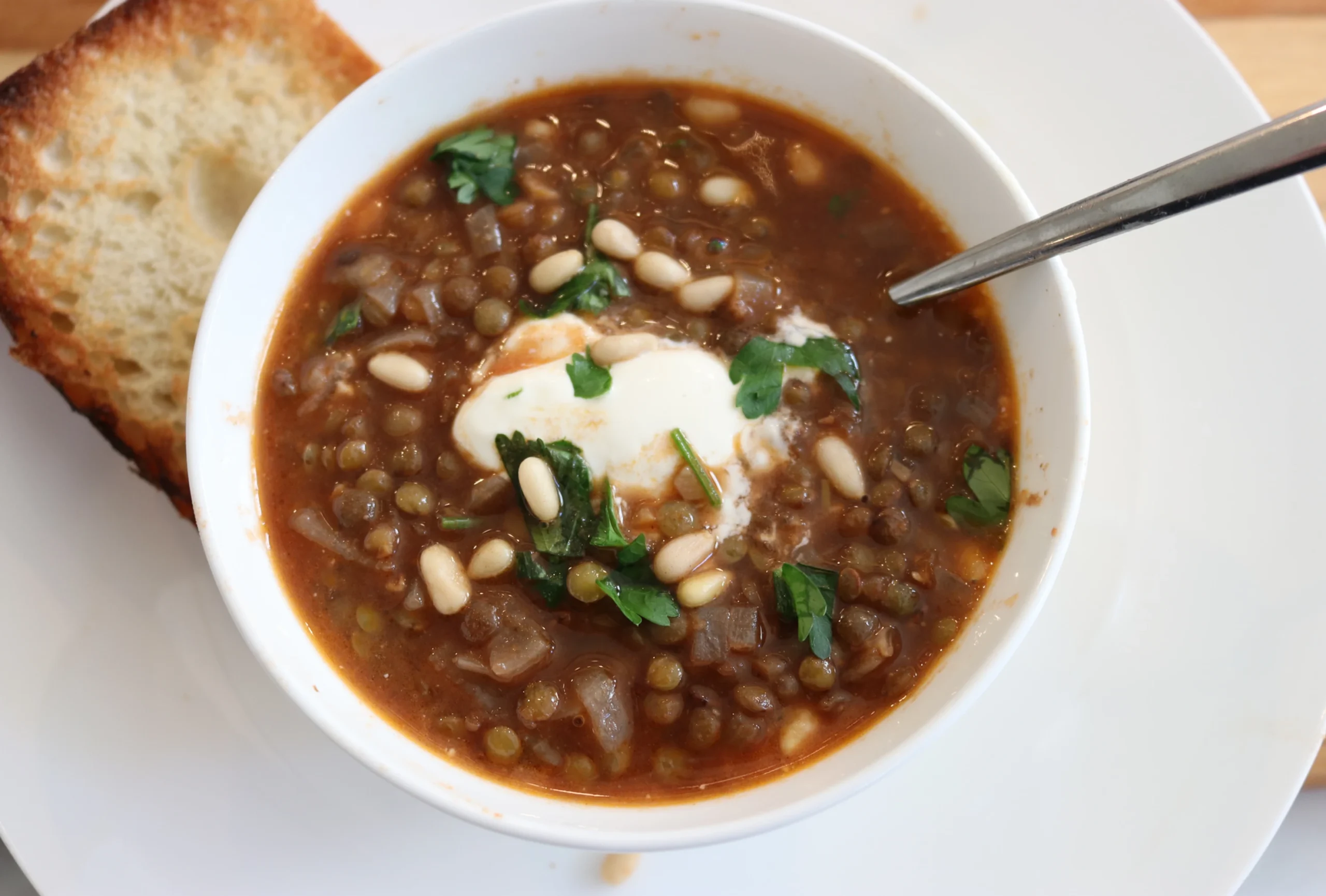 Lentil soup with Coriander